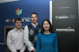 Lead authors of the report were, from left, graduate students Daniel Congreve and Nicholas Thompson, and alumna Jiye Lee '12.