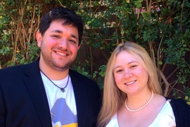 Tinfoil's co-founders, Michael Borohovski ’09 and Ainsley Braun ’10. 