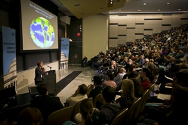 Penny Chisholm delivers the annual Killian Faculty Achievement Award Lecture at MIT