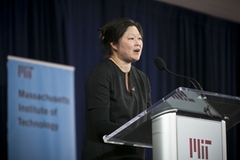 Professor Meejin Yoon, head of MIT's Department of Architecture, designed the Collier Memorial.