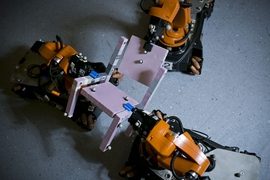 MIT researchers tested the viability of their algorithm by using it to guide a crew of three robots in the assembly of a chair.