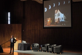 MIT Vice President for Research Maria Zuber welcomed conference attendees to MIT. In her remarks, she described science communication as vital in promoting “the greatest show in the universe.”