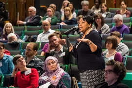 The forum’s afternoon session included workshops and a town hall meeting, which addressed concrete policy changes, among other subjects. 