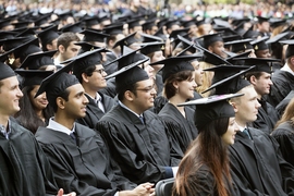 1,076 undergraduates and 1,780 graduate students received their diplomas at MIT’s 2016 Commencement ceremony in Killian Court.