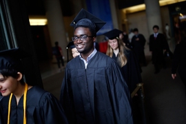 MIT Commencement procession of graduates