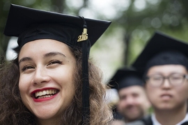 1,076 undergraduates and 1,780 graduate students received their diplomas at MIT’s 2016 Commencement ceremony in Killian Court.