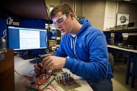 “I fell in love with physics,” says senior Zachary Hulcher. “I appreciate light bouncing off a mirror, and smoke billowing up, and light going through it in a different way. … The small things I took for granted when I didn’t understand them, I appreciate now. Everything is just a little prettier.”