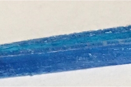 To demonstrate the chemical versatility of the production process, MIT postdoc Sebastian Pattinson and associate professor A. John Hart added an extra dimension to the innovation. By adding a small amount of antimicrobial dye to the cellulose acetate ink, they 3-D-printed a pair of surgical tweezers with antimicrobial functionality.
