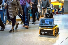 Engineers at MIT have designed an autonomous robot with “socially aware navigation,” that can keep pace with foot traffic while observing these general codes of pedestrian conduct. 
