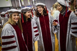 Graduates celebrated at MIT’s Investiture of Doctoral Hoods, June 7, 2018.