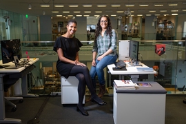 Danielle Wood (left) and Christine Joseph.