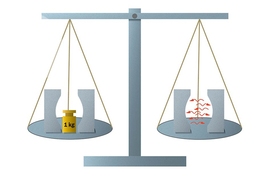 The new definition of the kilo, as Wolfgang Ketterle explains, is equivalent to the mass of a specified number of photons (particles of light), which could be trapped in a cavity between mirrors, as seen at right, so that they could be weighed on a standard scale.