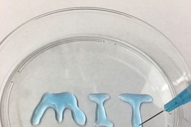 MIT researchers have developed a material that can be injected as a liquid then turn into a solid gel. They believe it holds promise for improving colonoscopies, in which saline is currently injected below precancerous growths to make them easier to remove.