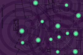 A system designed by researchers at MIT and elsewhere enables interconnected smart devices to cooperatively pinpoint their positions in noisy environments where GPS usually fails, which is useful for emerging “localization-of-things” applications.