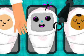 robot baby graphic