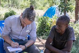 Global Microbiome Conservancy Co-founder Mathieu Groussin in the field